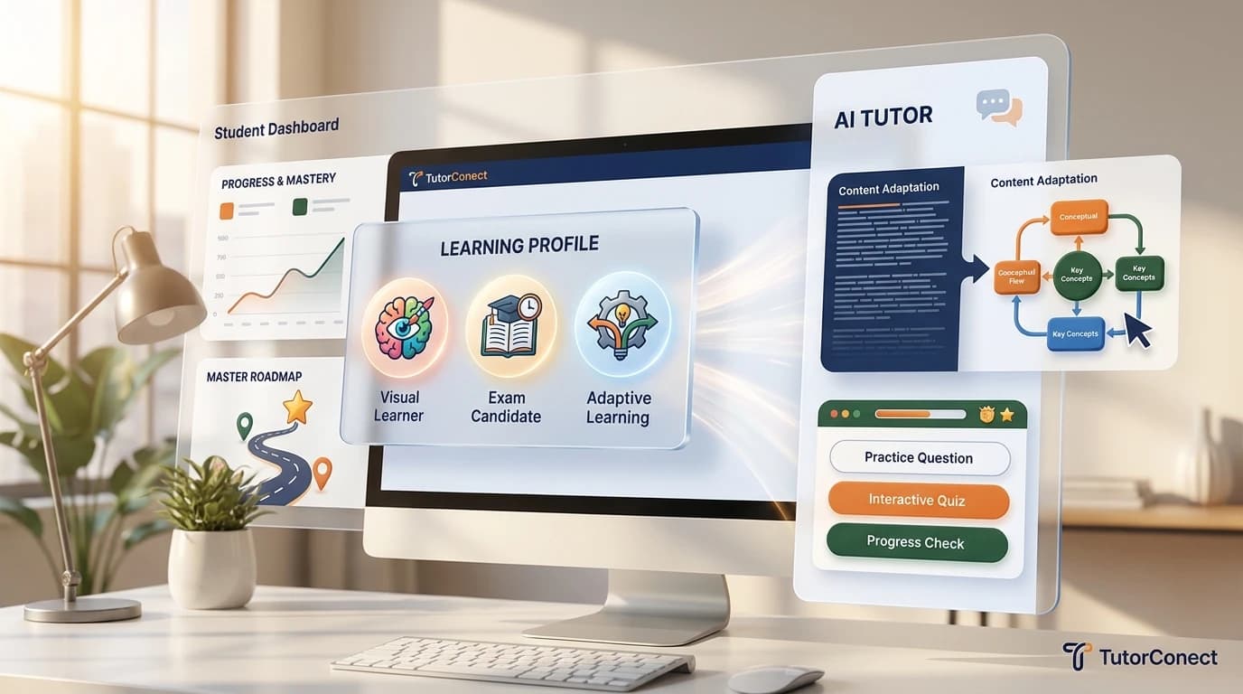 TutorConect learning profiles illustration